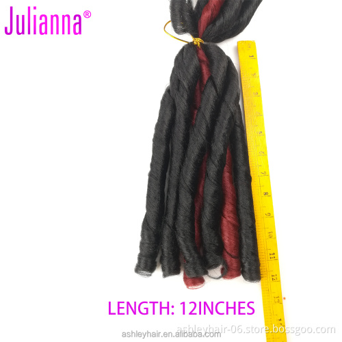 Japanese Fiber Synthetic Natural Wave Weave Dread Lock Extension Tangle Free Braid Hair